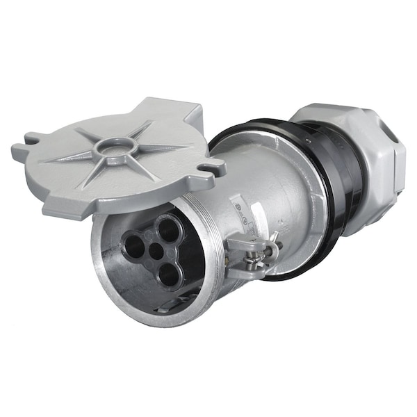 Watertight Pin & Sleeve Connector, 200 A, 600V AC/250V DC, 3 Pole, Style 1 Grounding, NEMA 3, 4, 4X